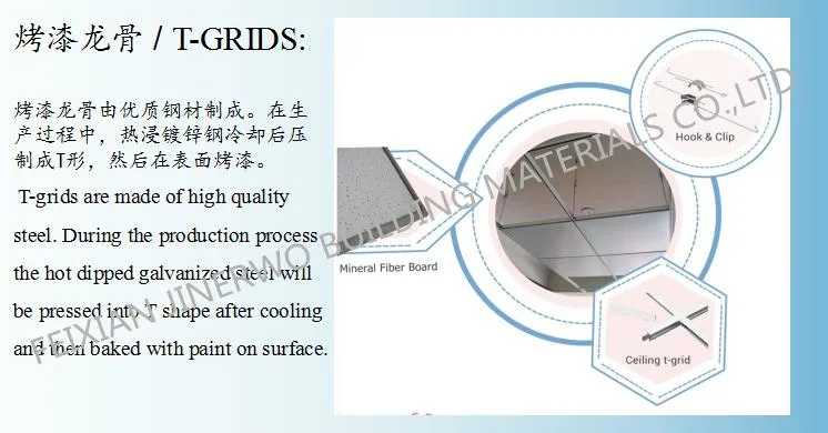 Suspended Ceiling T Bar/Fut T Grid /Iron Net/Paint Keel for PVC Gypsum Board