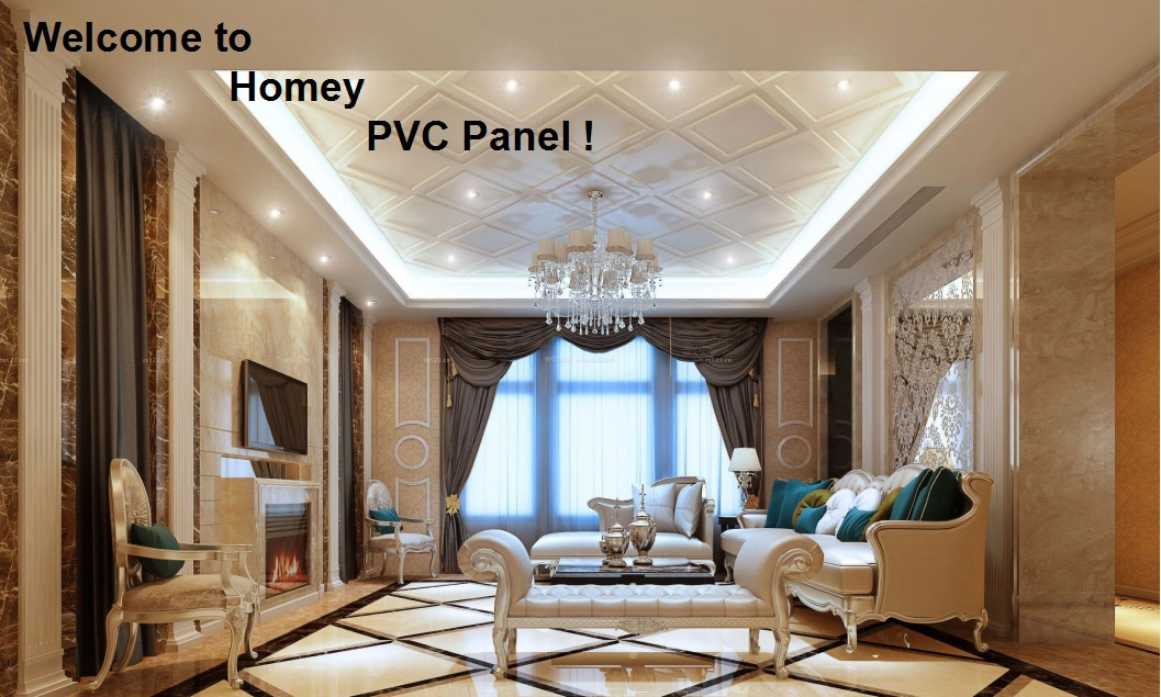 2021 Hot Sell Wooden Decoration Board 7mm PVC Plafon Panel