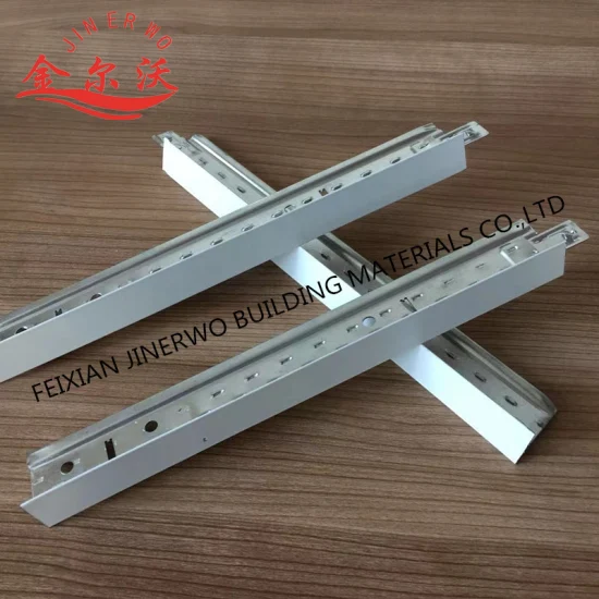 Ceiling Grid Components/T Bar Steel T Shaped Ceiling Keel/Suspend Galvanized Ceiling T Grid, Flat