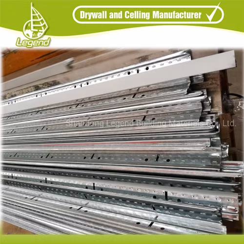 Various Styles/White Ceiling T Grid Components T Bar Suspended Ceiling Grid Fut T Grid Tiles Paint Keel