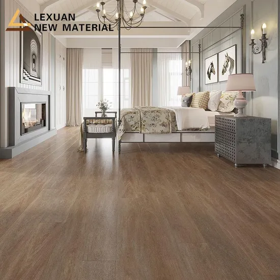 Unilin Click Luxury Vinyl Tile PVC Plastic 7mm Spc Rigid Gray Wood Vinyl Flooring 
