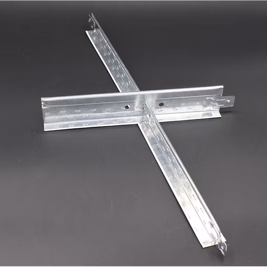 Ceiling Grid Components/T Bar Steel T Shaped Ceiling Keel/Suspend Galvanized Ceiling T Grid, Flat